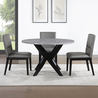 Amy - 5 Piece Dining Set Gray