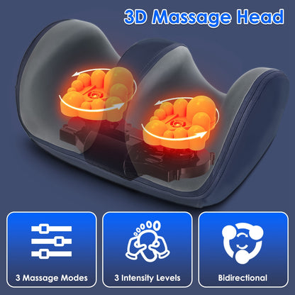 Shiatsu Foot Massager With Heat Foot Calf Thigh Arm Massager Machine With 3 Modes 3 Intensity Levels Gifts For Mom Dad Lover